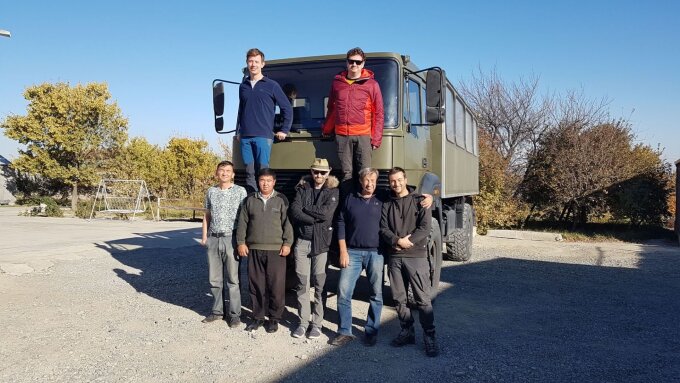 Das Forschungsteam der 2018 Turkmenistan-Expedition