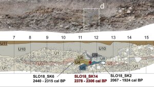 Paleoseismological trench in Slovenia