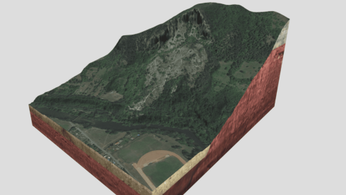 The landslide at the Dohlenstein in Kahla (Thuringia)